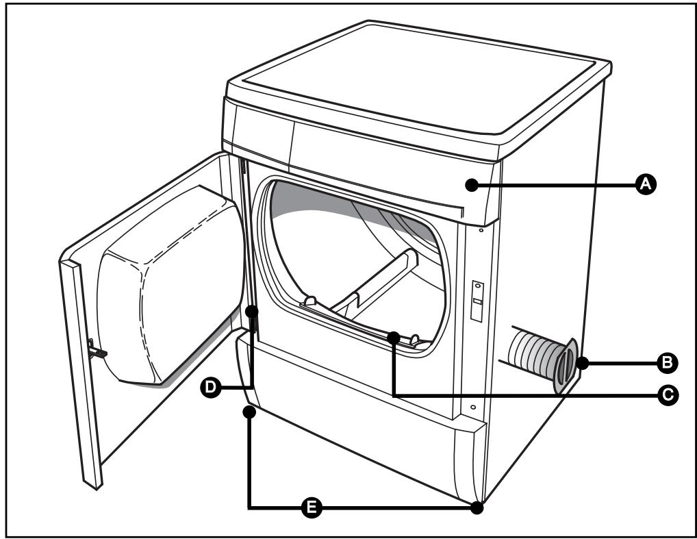 BRANDT EFE8310F - - Presentation generale du seche-linge - 1