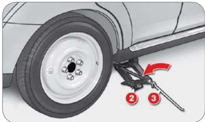 CITROEN C-CROSSER - Apurer un changement de roue - 1