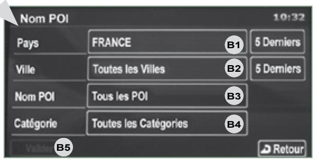 CITROEN C-CROSSER - Informations affichées sur la carte lors de la navigation - 3