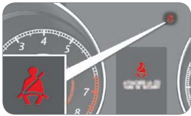 CITROEN C-CROSSER - Témoin de non-bouclage / débouclage de ceinture avant conducteur - 2