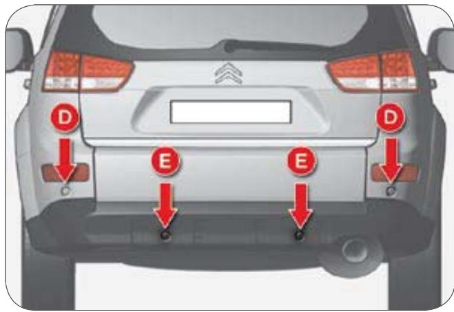 CITROEN C-CROSSER - Aide sonore au stationnement arrière - 1