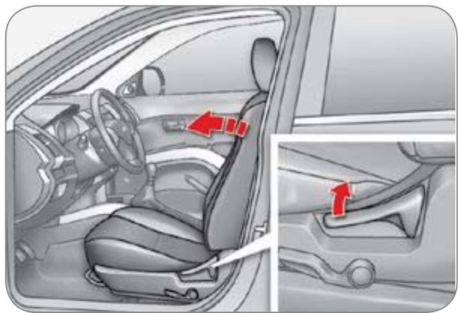 CITROEN C-CROSSER - Réglage en hauteur et en inclinaison de l'assise du siège conducteur - 1