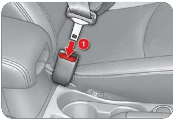 CITROEN C-CROSSER - Ceinture avant - 1
