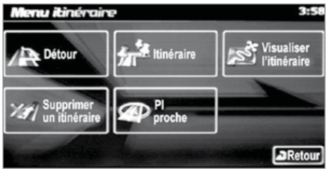 CITROEN C-CROSSER - Menu «itinéraire - 1