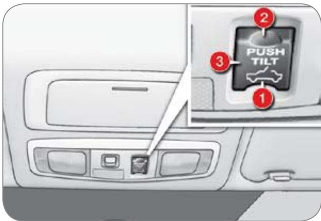 CITROEN C-CROSSER - Commandes du toit ouvrant - 1