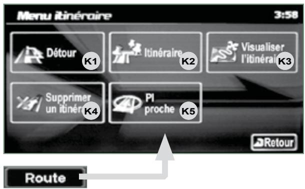 CITROEN C-CROSSER - Informations affichées sur la carte lors de la navigation - 1