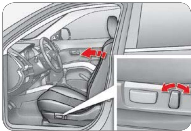 CITROEN C-CROSSER - Réglage en hauteur et en inclinaison de l'assise du siège conducteur - 1