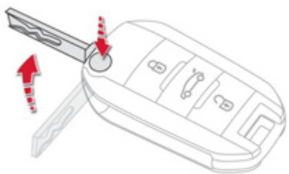 CITROEN C-ELYSEE - Dépliage / repliage de la clé - 1
