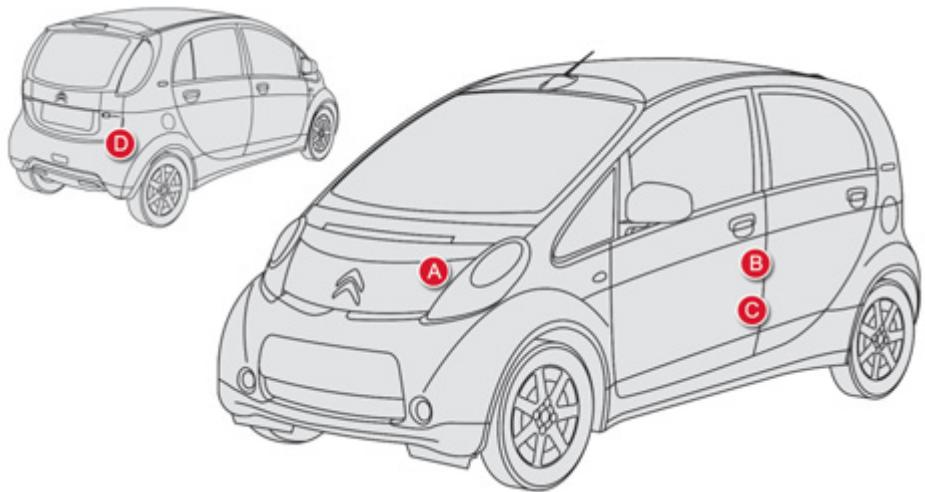 CITROEN C-ZERO - Éléments d'identification - 1