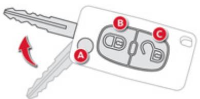 CITROEN C-ZERO - Clé à télécommande - 1