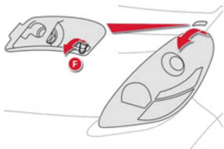 CITROEN C-ZERO - Accès aux lampes - 4