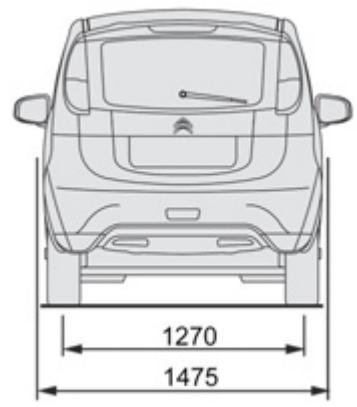 CITROEN C-ZERO - Masses (en kg) - 2
