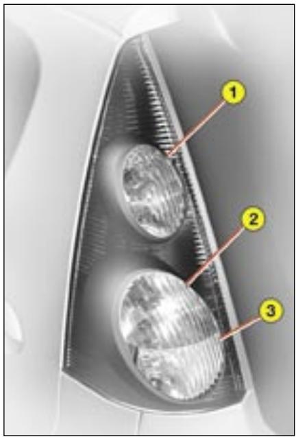 CITROEN C1 - Feux de croisure / feux de route (H4 - 60/55w) - 1