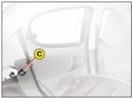 CITROEN C1 - Rabattement du dossier fractionné ou monobloc : - 1