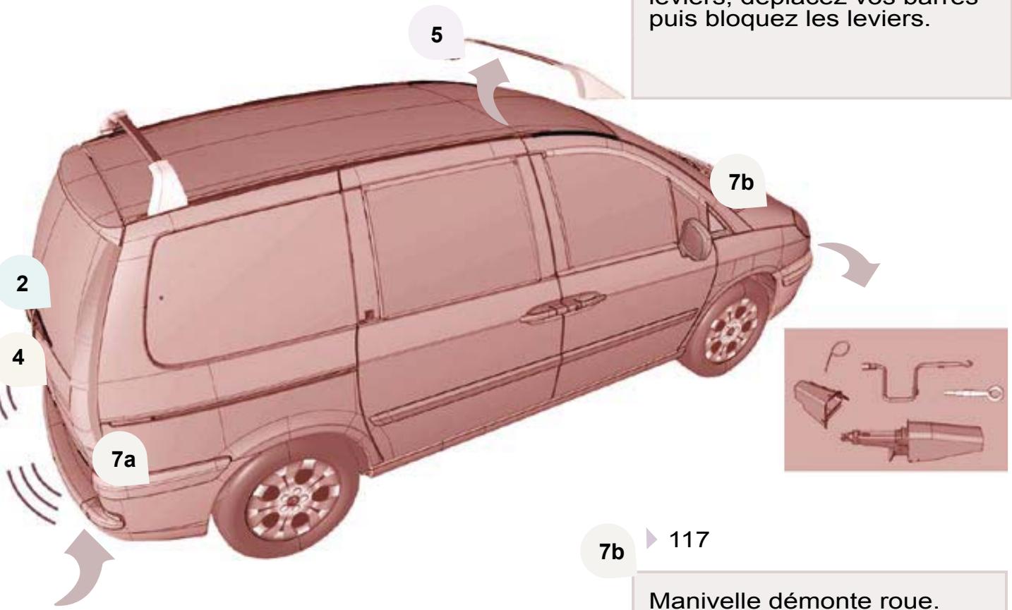 CITROEN C8 - Barres de toit transversales - 1