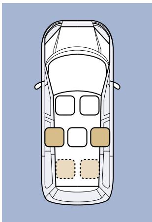 CITROEN C8 - Commandes des sièges chauffants avant - 1