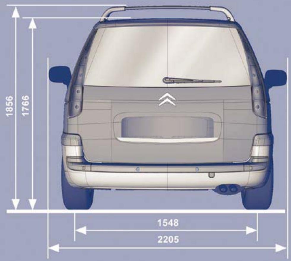 CITROEN C8 - Dimensions (en MM) - 4