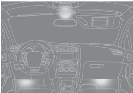 CITROEN DS4 - Éclairage d'accueil intérieur - 1