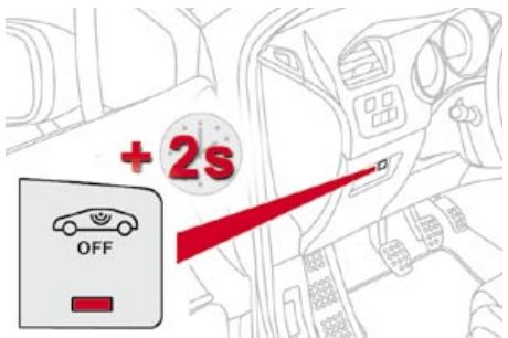 CITROEN DS4 - Fermeture du véhicule avec surveillance périmétrique seule - 1