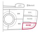 CITROEN DS4 - UTILISER L'ENTREE AUXILIAIRE (AUX) Câble audio non fourni - 3