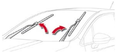 CITROEN DS4 - Position particulière de l'essuie-vitre avant - 1