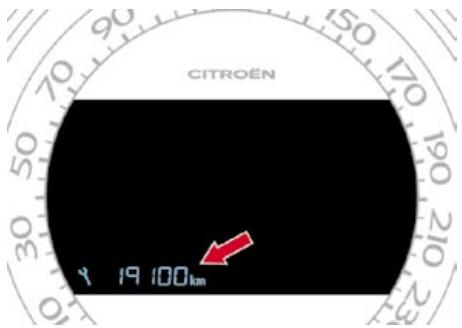 CITROEN DS4 - Indicateur d'entretien - 1