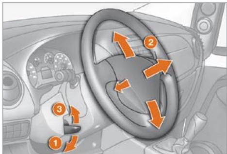CITROEN NEMO - Réglage du volant - 1
