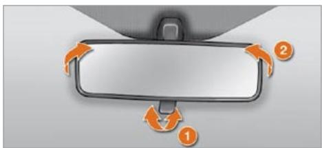 CITROEN NEMO - Réglage du rétroviseur intérieur - 1