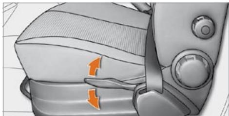 CITROEN NEMO - Inclinaison du dossier - 1