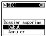 OLYMPUS LS-P2 - Suppression d'un dossier - 4
