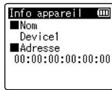 OLYMPUS LS-P2 - Appuyez sur la touche + ou - pour sélectionner l'appareil à connecter. - 3