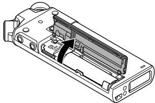 OLYMPUS LS-P2 - Retrait d'une carte microsd - 1