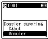 OLYMPUS LS-P2 - Suppression d'un dossier - 2