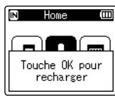 OLYMPUS LS-P2 - Appuyez sur la touche OK pour recharger. - 2