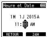 OLYMPUS LS-P2 - Configuration de la date et de l'heure [heure et date] - 2