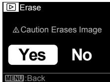 OLYMPUS STYLUS TG-TRACKER - Mettez en surbrillance [YES] et appuyez sur OK. - 1