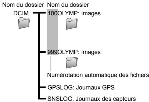 OLYMPUS STYLUS TG-TRACKER - Emplacement de stockage des fichiers - 1