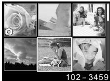 OLYMPUS STYLUS TG-TRACKER - Dans la liste des vignettes, mettez en surbrillance l'image que vous souhaitez supprimer et appuyez sur la touche MENU. - 1