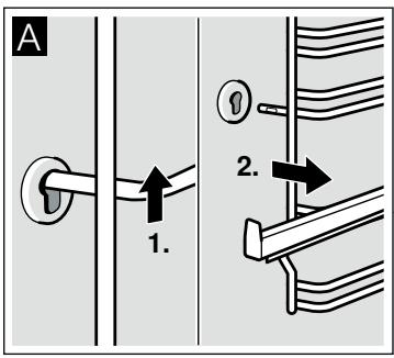 SIEMENS HB65RR660F/45 - Décrocher les supports - 1