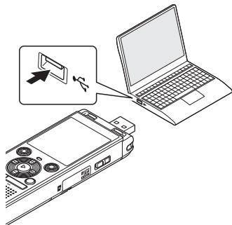 OLYMPUS WS-853 - Connexion de l'enregistreur vocal à un ordinateur - 2
