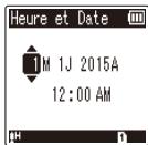 OLYMPUS WS-853 - Réglage de l'heure et de la date - 2