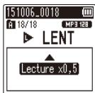 OLYMPUS WS-853 - Appuyez sur la touche ^+ ou- - 2