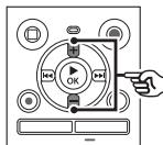OLYMPUS WS-853 - Appuyez sur la touche + ou - pour modifier la valeur. - 1