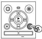 OLYMPUS WS-853 - Appuyez sur la touche FOLDER/ INDEX pendant que l'enregistreur vocal est en mode d'arrêt. - 1