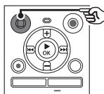 OLYMPUS WS-853 - Appuyez sur la touche REC () pour démarrer l'enregistrement. - 3