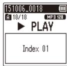 OLYMPUS WS-853 - Suppression d'une marque d'index/ temporaire - 2