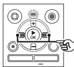 OLYMPUS WS-853 - Appuyez sur la touche ▶ l ou l ▲ pour régler le niveau d'activation vocal. - 1
