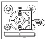 OLYMPUS WS-853 - Appuyez sur la touche + ou - pour sélectionner [saut fichier] - 1