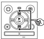 OLYMPUS WS-853 - Appuyez sur la touche ^+ ou- - 1