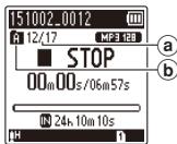 OLYMPUS WS-853 - Appuyez sur la touche FOLDER/ INDEX pendant que l'enregistreur vocal est en mode d'arrêt. - 2